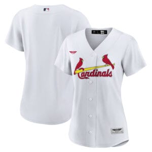 St. Louis Cardinals  CJP Apparel Women's Home Blank  Jersey - White