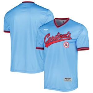 St. Louis Cardinals Stitches Cooperstown Collection Team Jersey - Light Blue