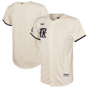 Texas Rangers CJP Apparel 2023 City Connect  Jersey - Cream