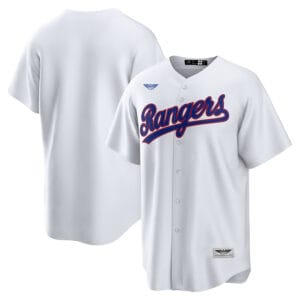 Texas Rangers CJP Apparel Home Cooperstown Collection Team Jersey - White