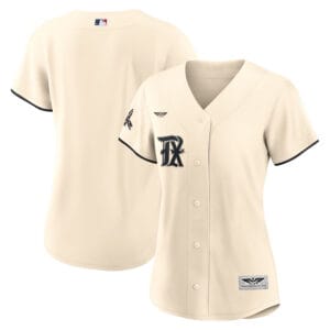 Texas Rangers CJP Apparel Women's 2023 City Connect  Jersey - Cream