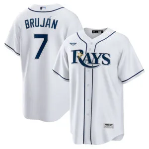 Vidal Bruján Tampa Bay Rays CJP Apparel Home  Player Jersey - White