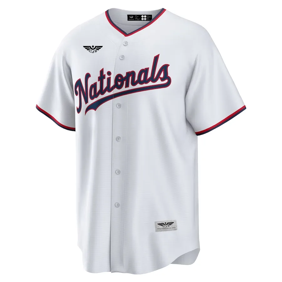 Washington-Nationals-CJP-Apparel-New-Custom-Jersey---White.-Furent-Viwe
