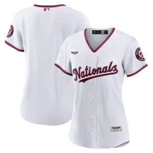 Washington Nationals CJP Apparel Women's Home Blank  Jersey - White