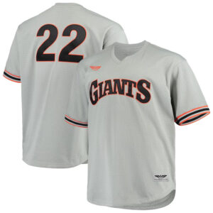 Will Clark San Francisco Giants  CJP Apparel Big & Tall Cooperstown Collection Mesh Batting Practice Jersey - Gray