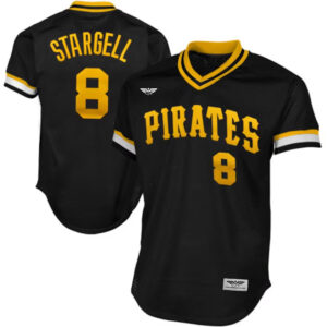 Willie Stargell Pittsburgh Pirates CJP Apparel 1982 Pro Cooperstown Collection Mesh Batting Practice Jersey - Black
