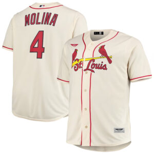 Yadier Molina St. Louis Cardinals Big & Tall  Player Jersey - Cream