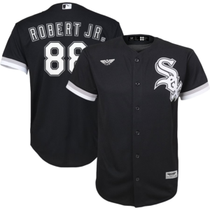 Luis Robert Chicago White Sox CJP Apparel Youth Alternate  Player Jersey - Black