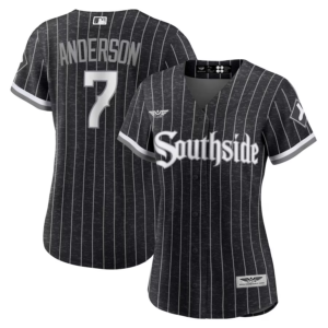 Tim Anderson Chicago White Sox CJP Apparel Women's City Connect  Player Jersey - Black