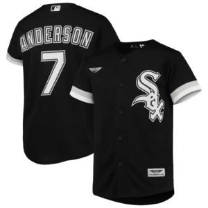 Tim Anderson Chicago White Sox CJP Apparel Youth Alternate  Player Jersey - Black