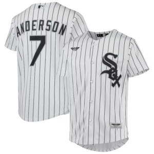 Tim Anderson Chicago White Sox CJP Apparel Youth Alternate  Player Jersey - White