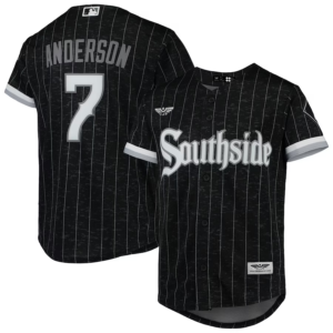 Tim Anderson Chicago White Sox CJP Apparel Youth City Connect  Player Jersey - Black