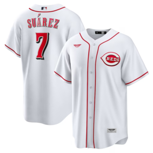 Eugenio Suarez Cincinnati Reds CJP Apparel Home  Player Name Jersey - White