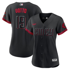 Joey Votto Cincinnati Reds CJP Apparel Women's 2023 City Connect  Player Jersey - Black