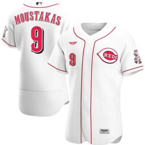 Mike Moustakas Cincinnati Reds CJP Apparel Home Pro Player Jersey - White