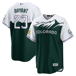Kris Bryant Colorado Rockies CJP Apparel 2022 City Connect  Player Jersey - Green