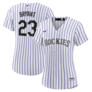 Kris Bryant Colorado Rockies CJP Apparel Women's  Player Jersey - WhitePurple