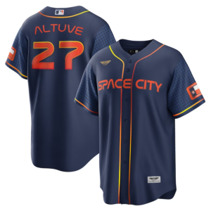 Jose Altuve Houston Astros CJP Apparel 2022 City Connect  Player Jersey - Navy