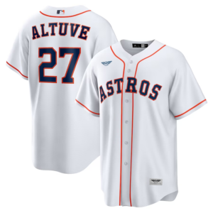 Jose Altuve Houston Astros CJP Apparel Home  Player Name Jersey - White