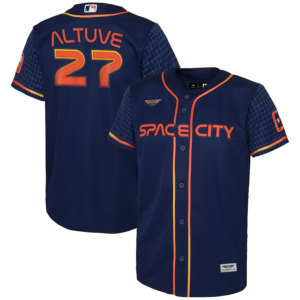 Jose Altuve Houston Astros CJP Apparel Toddler 2022 City Connect Player Jersey - Navy