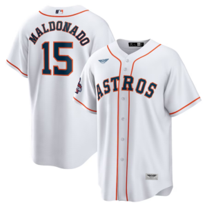Martín Maldonado Houston Astros CJP Apparel Home 2022 World Series  Player Jersey - White