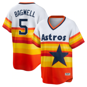 Jeff Bagwell Houston Astros CJP Apparel Home Cooperstown Collection Player Jersey - White