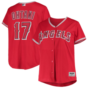 Shohei Ohtani Los Angeles Angels Women's Plus Size  Player Jersey - Red