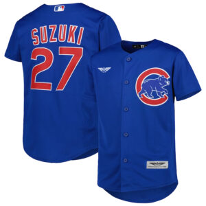 Seiya Suzuki Chicago Cubs CJP Apparel Youth Alternate  Player Jersey - Royal