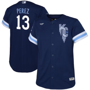 Salvador Perez Kansas City Royals CJP Apparel Youth 2022 City Connect  Player Jersey - Navy