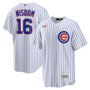 Patrick Wisdom Chicago Cubs CJP Apparel Home  Jersey - White