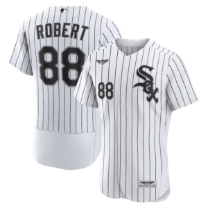 Luis Robert Chicago White Sox CJP Apparel Home Pro Player Jersey - WhiteBlack