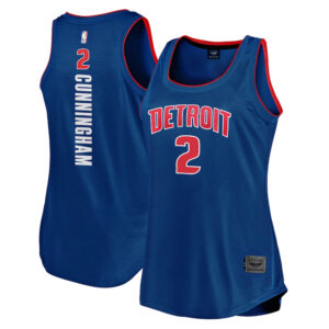 CJP Women's Detroit Pistons Cade Cunningham 2021/22 Fast Break Icon Edition Tank Jersey - Blue