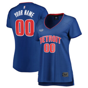 Detroit Pistons CJP Women's Custom Icon Edition Basketball Jersey