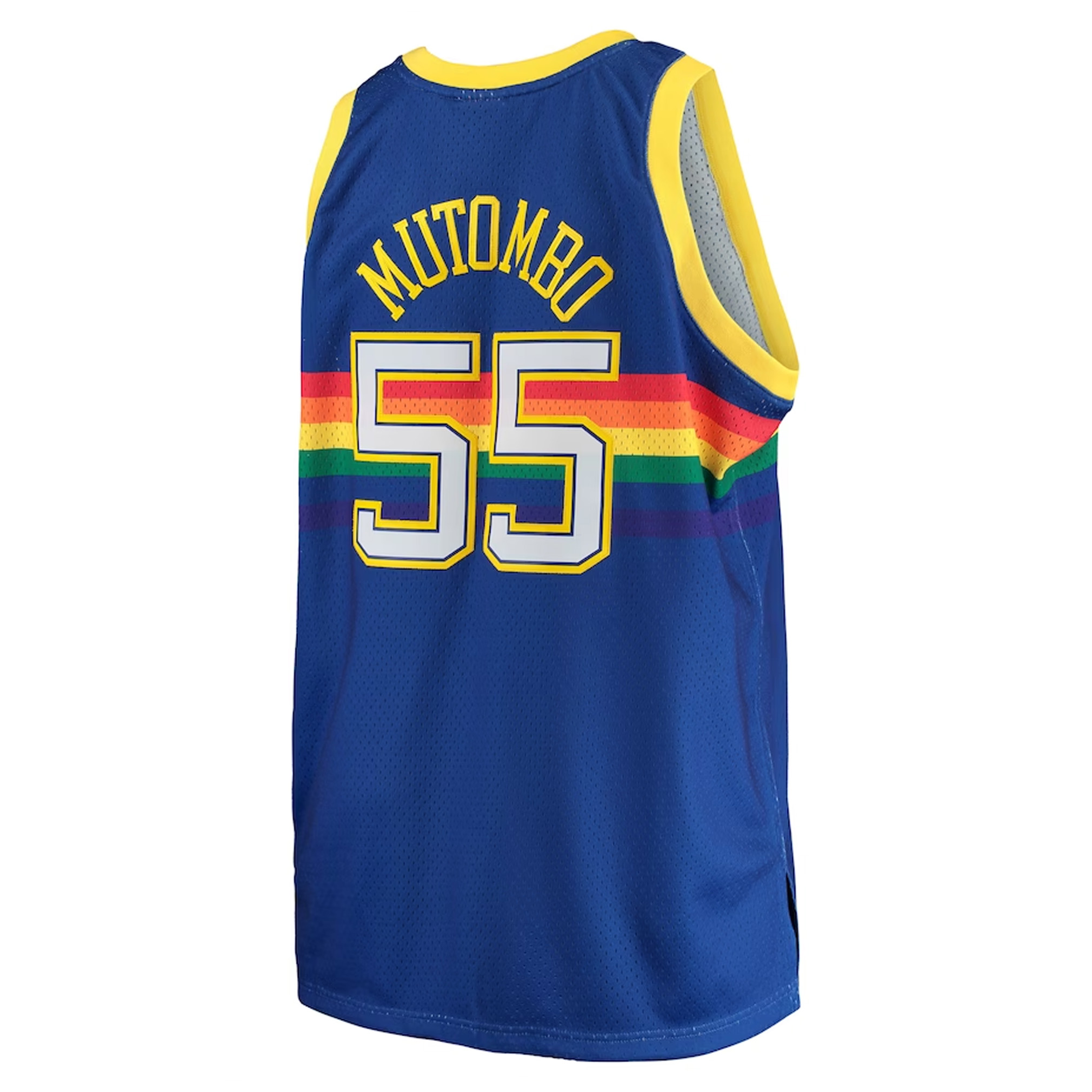 Dikembe Mutombo Denver Nuggets Mitchell & Ness Big & Tall Hardwood Classics Jersey - Royal bck