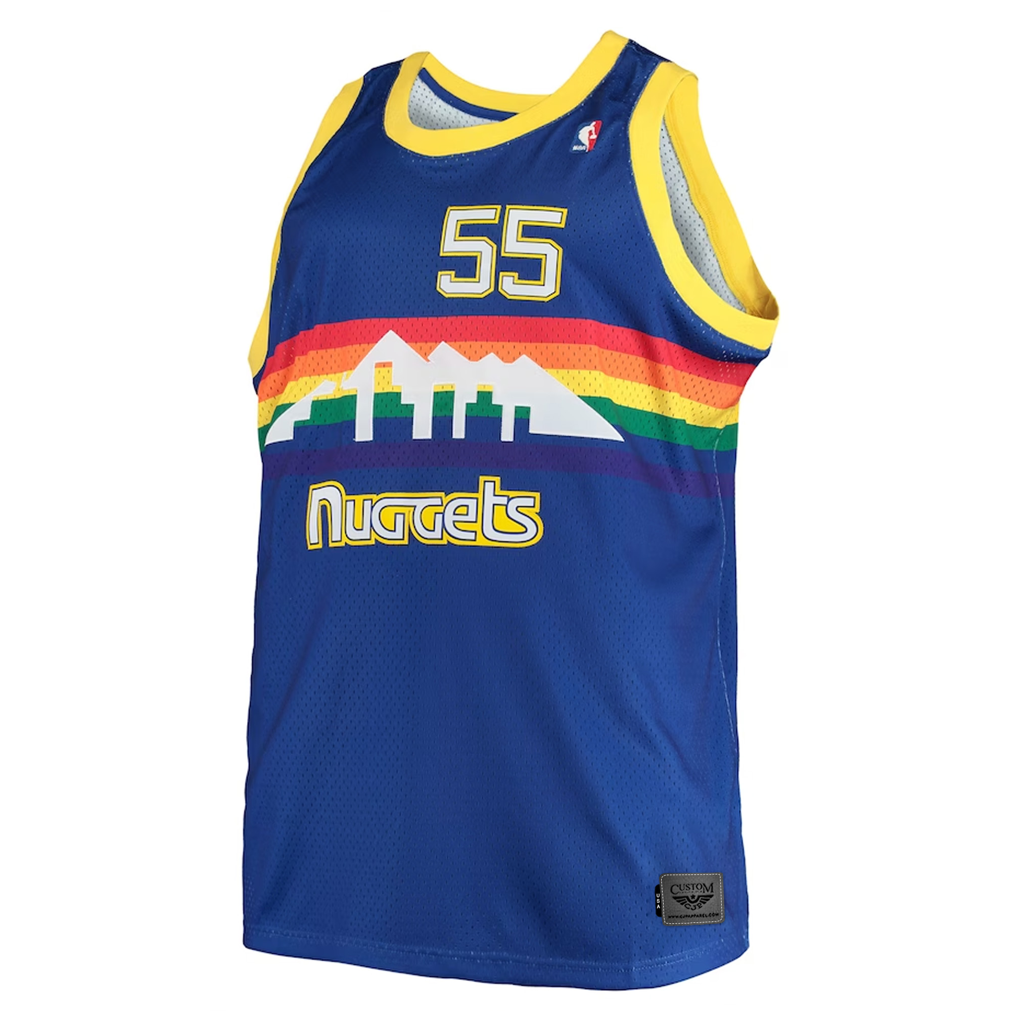 Dikembe Mutombo Denver Nuggets Mitchell & Ness Big & Tall Hardwood Classics Jersey - Royal front