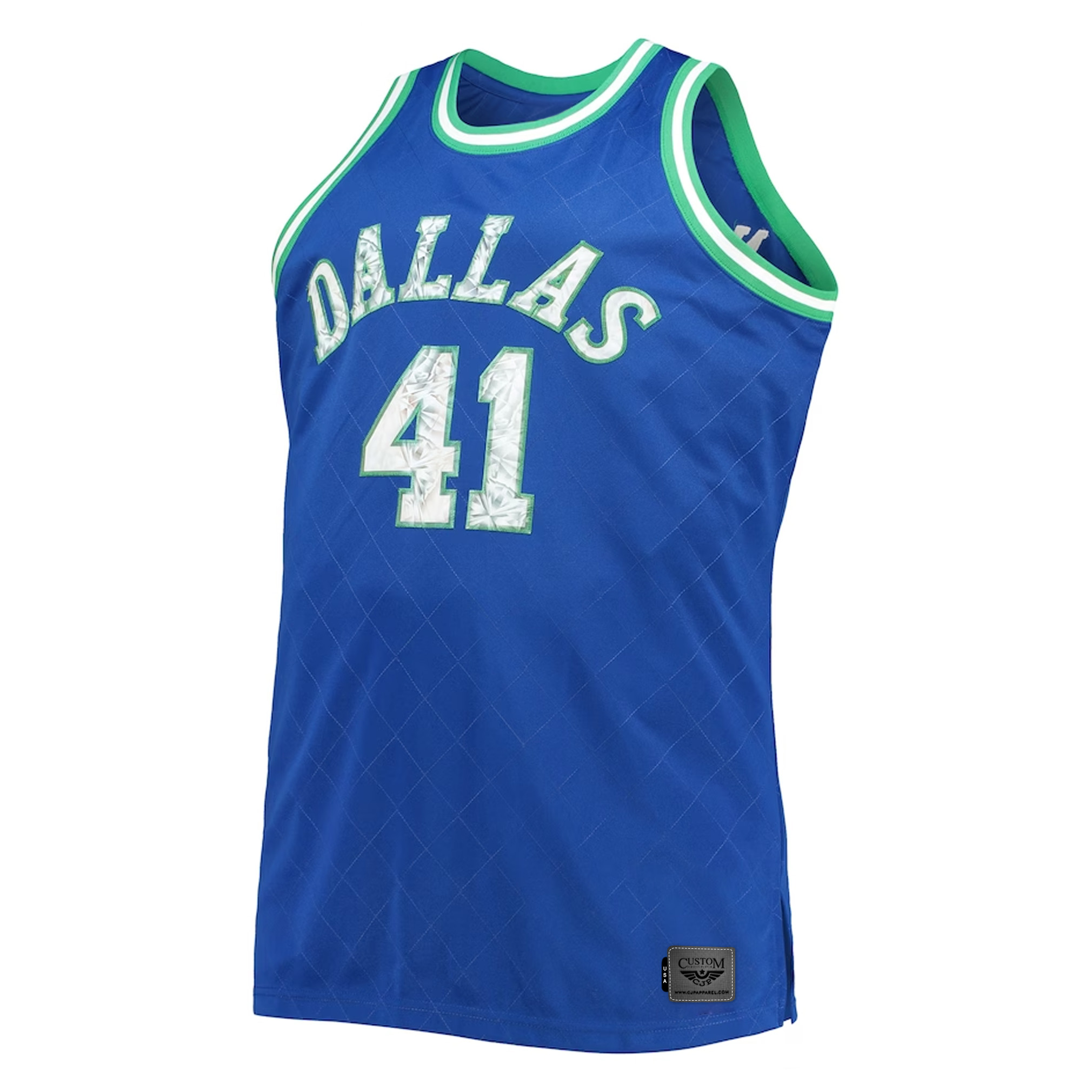 Dirk Nowitzki Dallas Mavericks Mitchell & Ness Big & Tall 1998-99 NBA 75th Anniversary Diamond Swingman Jersey - Royal front