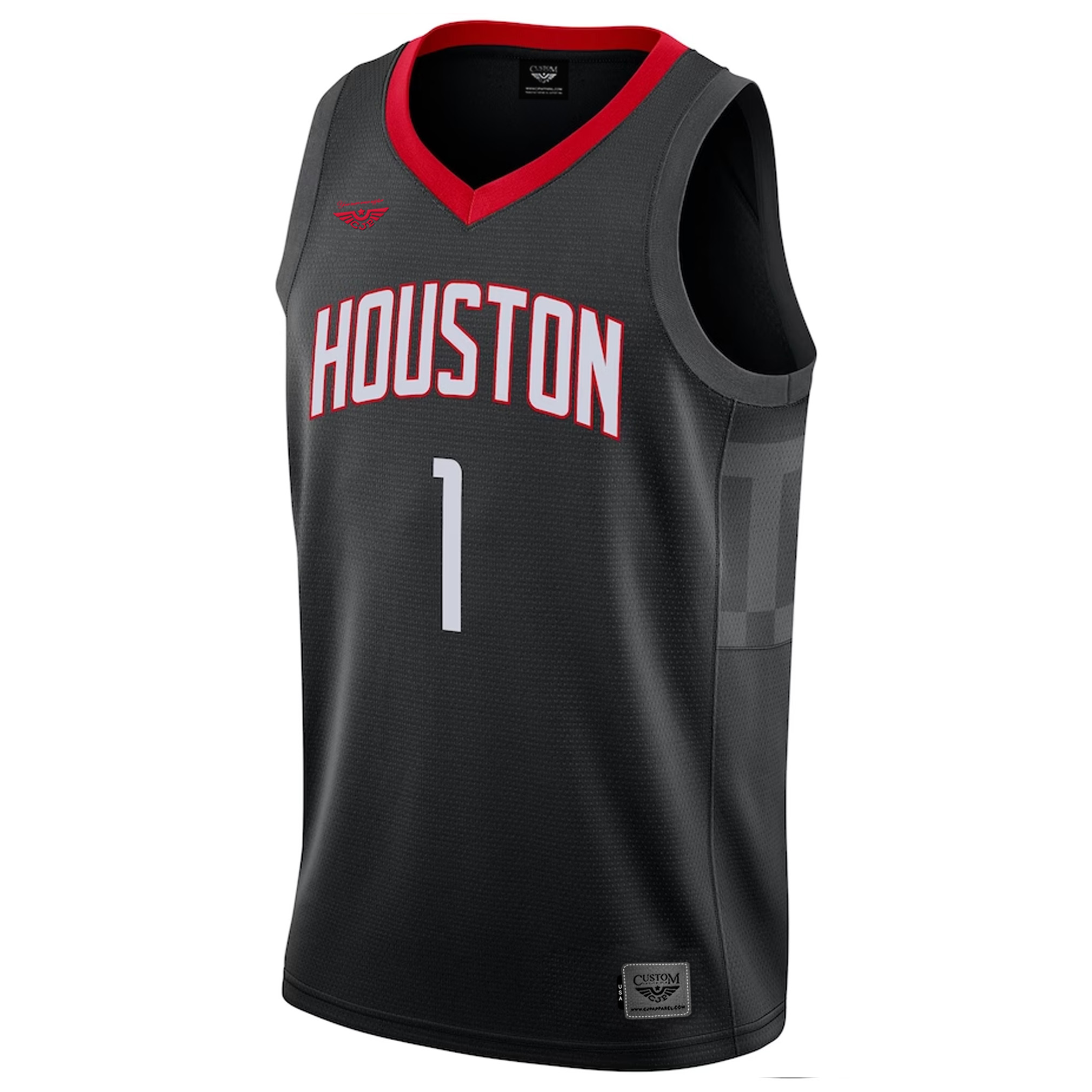 John Wall Houston Rockets Jordan Brand 2020-21 Swingman Jersey - Statement Edition - Black front
