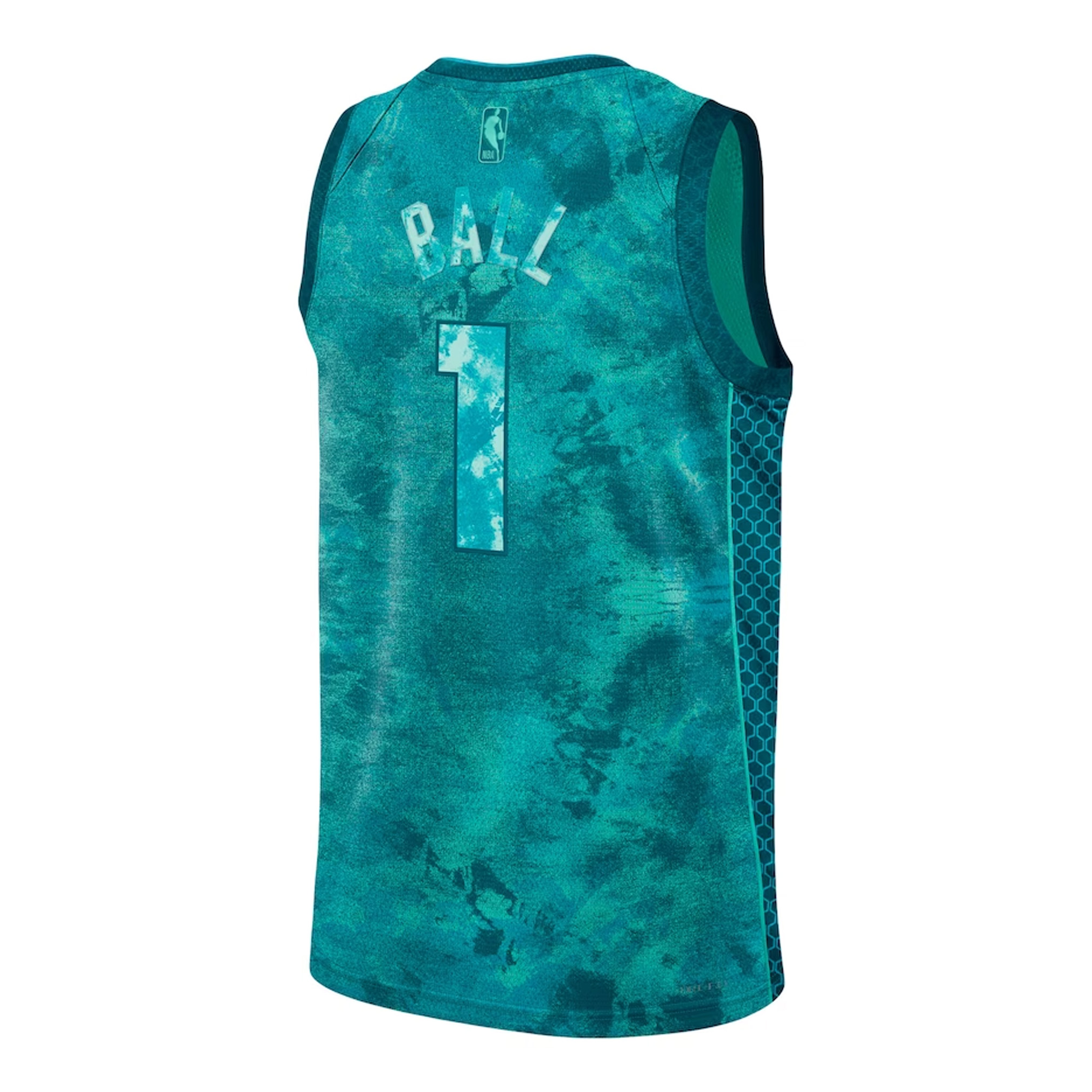 LaMelo Ball Charlotte Hornets Jordan Brand Unisex Select Series Swingman Jersey - Teal bck
