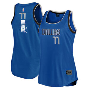 Luka Doncic Dallas Mavericks CJP Women's Icon Edition Tank Jersey - Blue