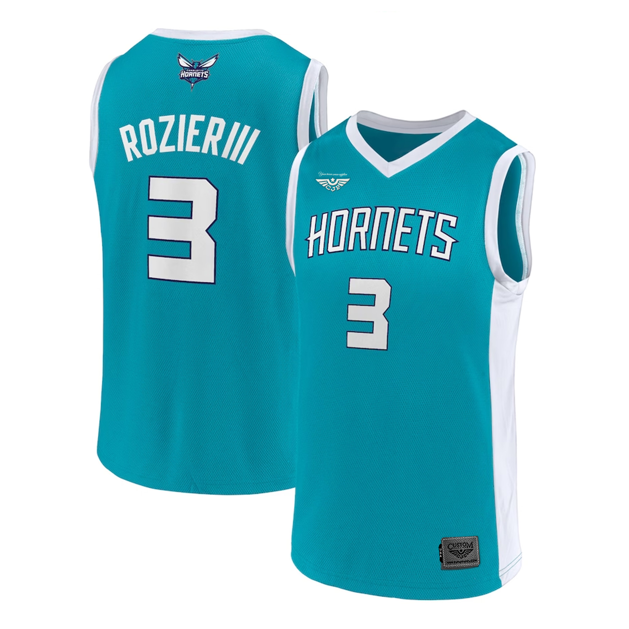 Men's Terry Rozier Teal Charlotte Hornets Player Jersey both
