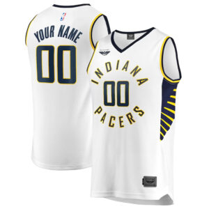 Youth Indiana Pacers CJP Fast Break Custom  Jersey White - Association Edition
