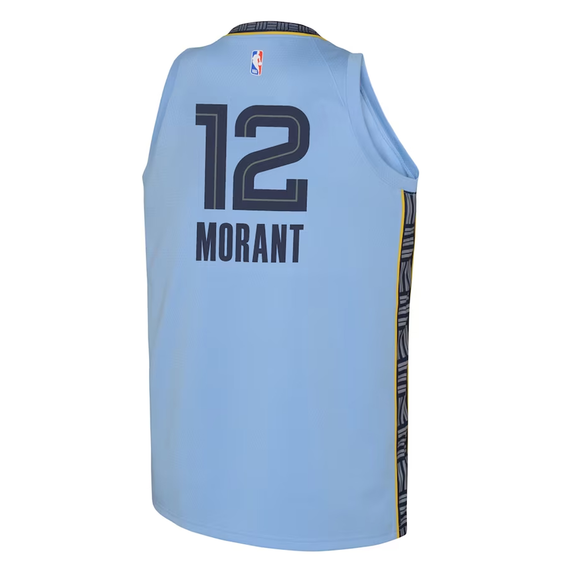 Ja Morant Memphis Grizzlies Jordan Brand Youth Swingman Jersey - Statement Edition - Light Blue bck