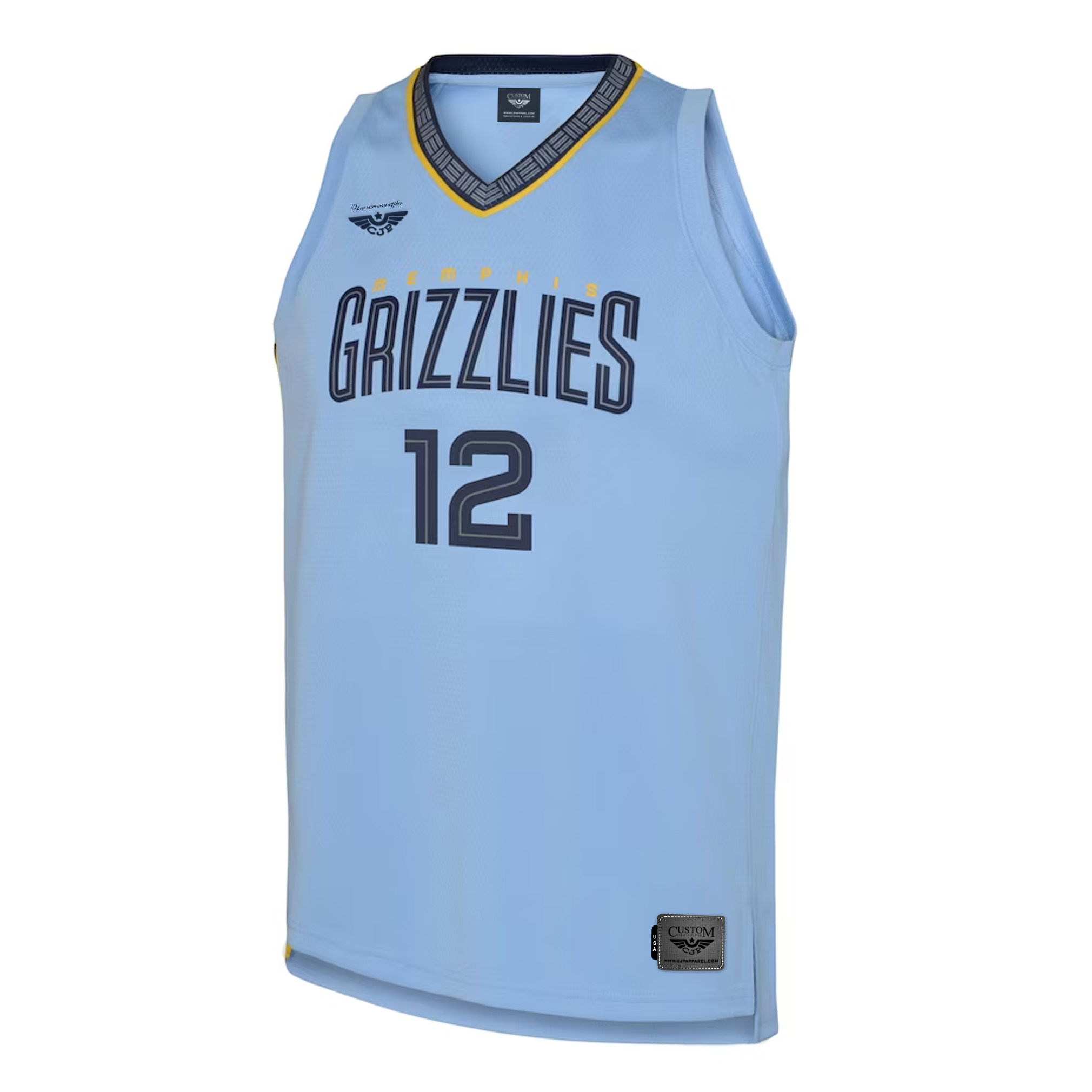 Ja Morant Memphis Grizzlies Jordan Brand Youth Swingman Jersey - Statement Edition - Light Blue front (1)