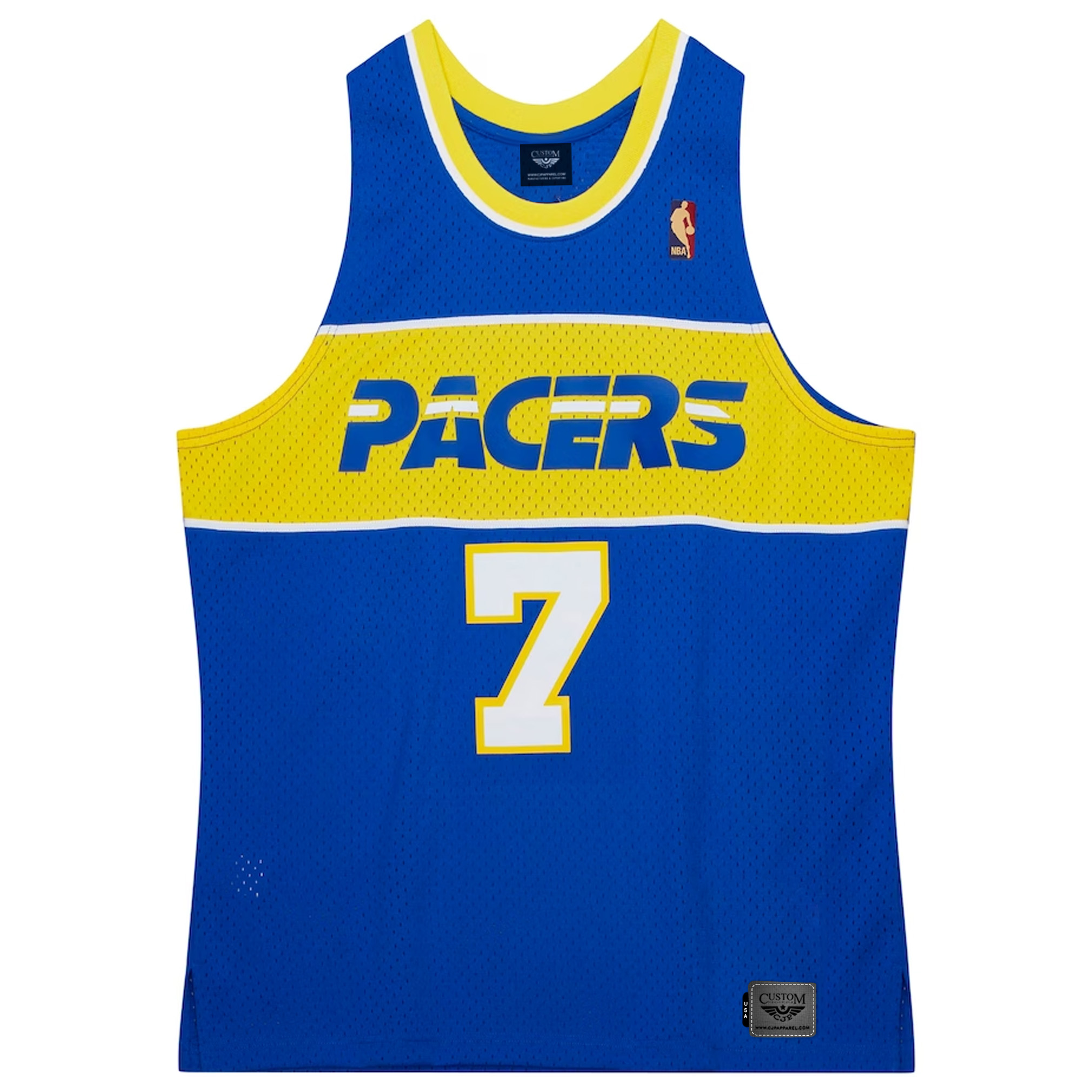 Jermaine O'Neal Indiana Pacers Mitchell & Ness Hardwood Classics Swingman Jersey - Royal front