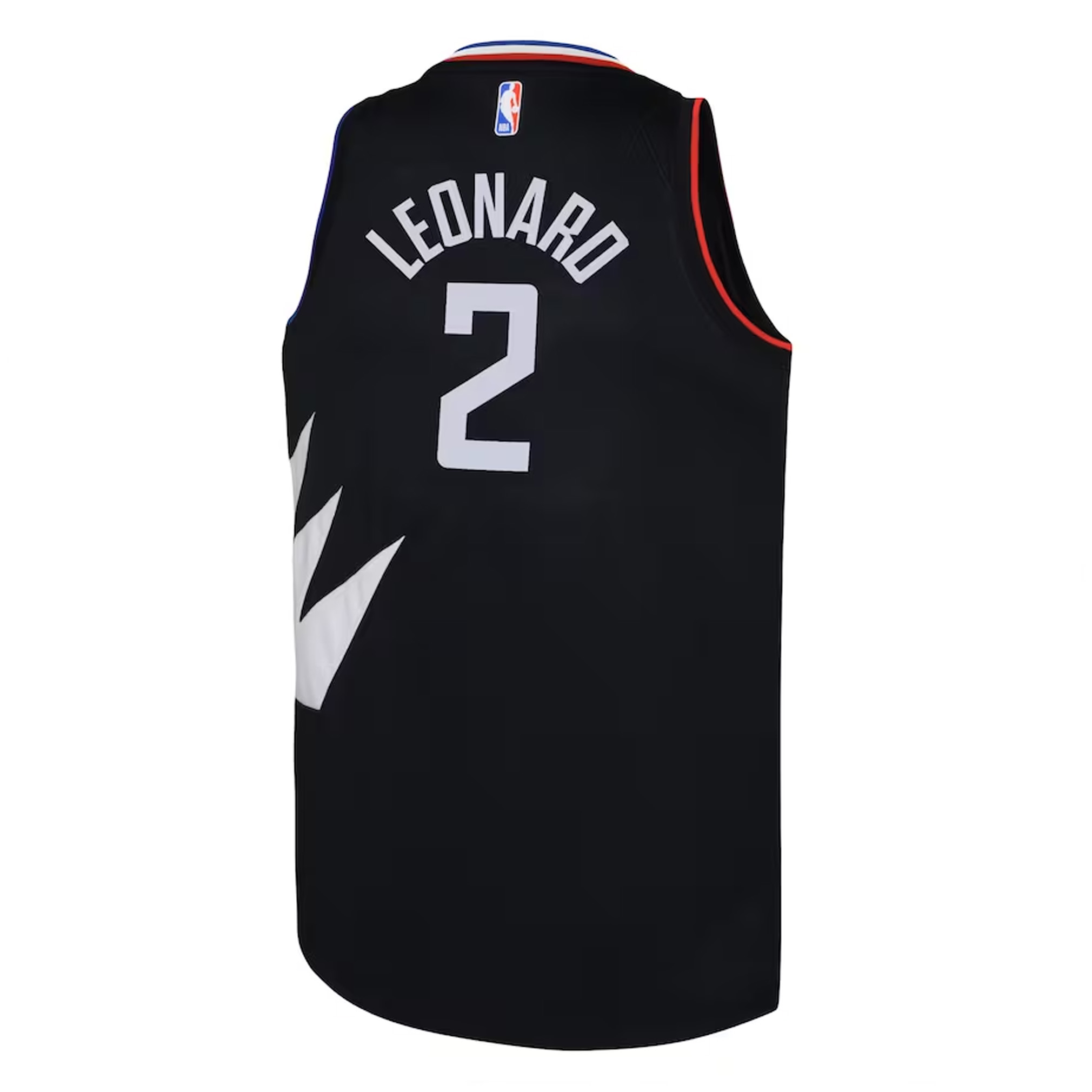 Kawhi Leonard LA Clippers Jordan Brand Youth Swingman Jersey - Statement Edition - Black bck