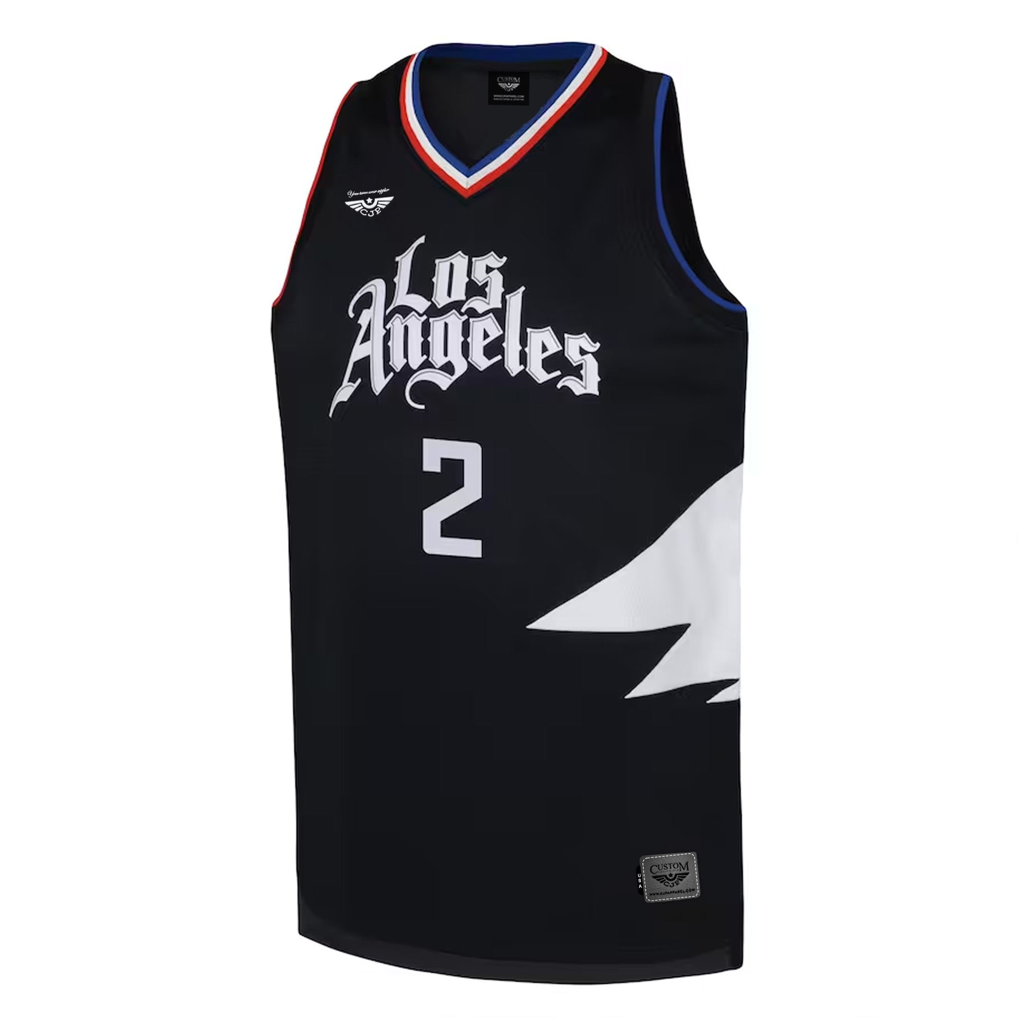 Kawhi Leonard LA Clippers Jordan Brand Youth Swingman Jersey - Statement Edition - Black front
