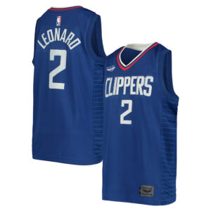 Youth Kawhi Leonard LA Clippers CJP Swingman Jersey - Icon Edition - Royal Blue