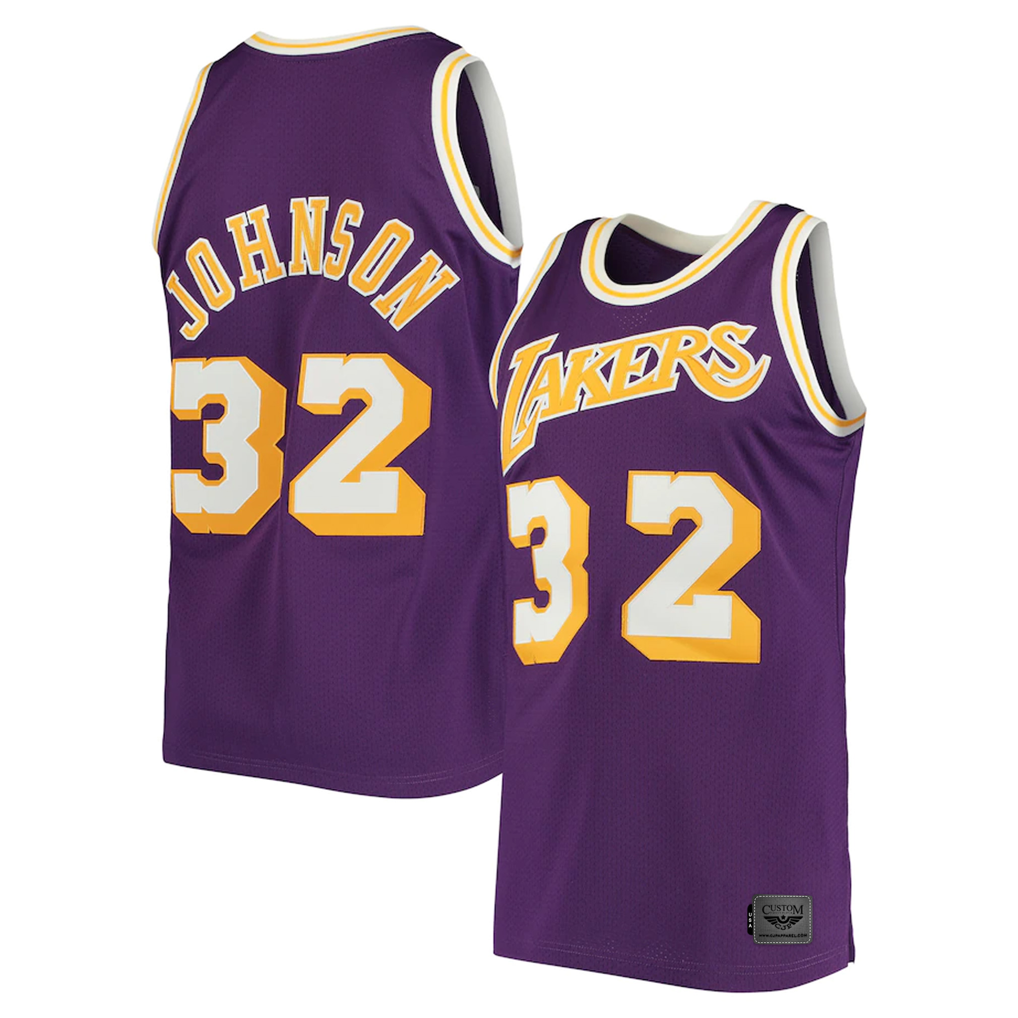 Magic Johnson Los Angeles Lakers Mitchell & Ness 1984 Hardwood Classics Pro Jersey - Purple both