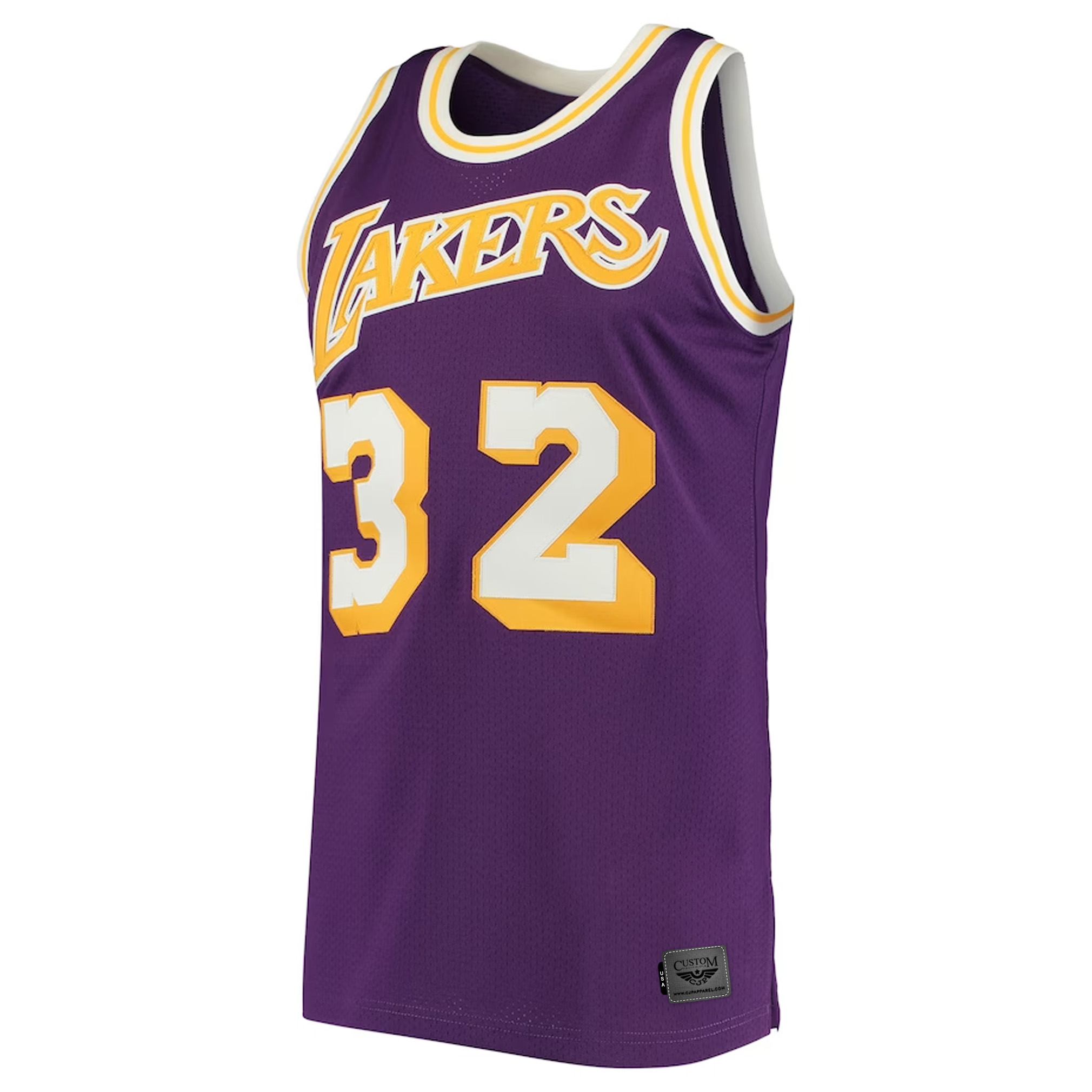 Magic Johnson Los Angeles Lakers Mitchell & Ness 1984 Hardwood Classics Pro Jersey - Purple front