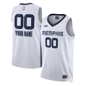 Memphis Grizzlies CJP Unisex Swingman Custom Jersey - Association Edition (White)